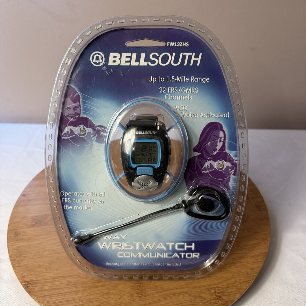 BellSouth FW13ZHS Two Way Wrist Watch Communicator 1.5 Miles FRS GMRS Radio 2002
